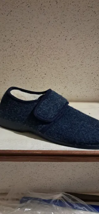 Pantofole uomo blu/grigie
