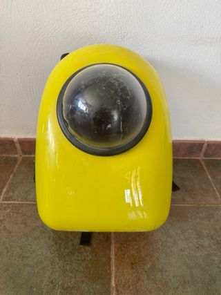 Mochila transportín para gato con visión