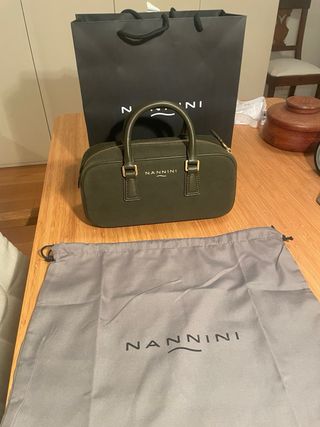 Borsa NANNINI Pelle Verde Oliva