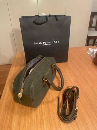 Borsa NANNINI Pelle Verde Oliva