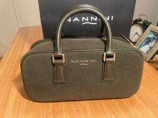 Borsa NANNINI Pelle Verde Oliva