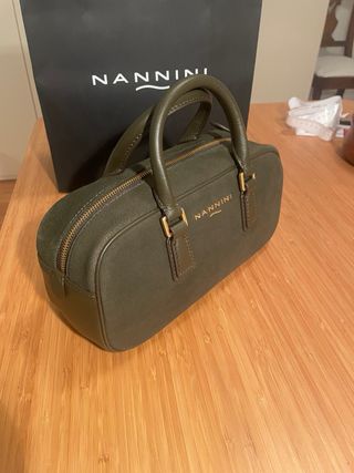 Borsa NANNINI Pelle Verde Oliva