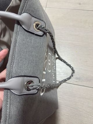 Borsa tote Chanel grigia