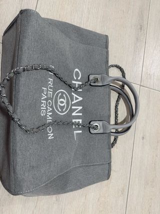 Borsa tote Chanel grigia