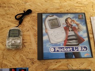 PocketStation Crystal + Juego Pocket Jiman PS1