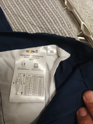 Pantalón Worko Marino-Amarillo Talla 46