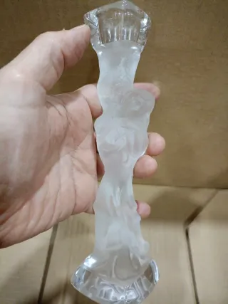 Candelabro de cristal figura Corba( made in Italy)