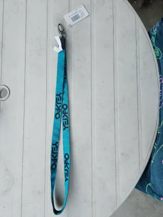 Chaveiro Oakley Factory Lanyard Navy/Blue Original