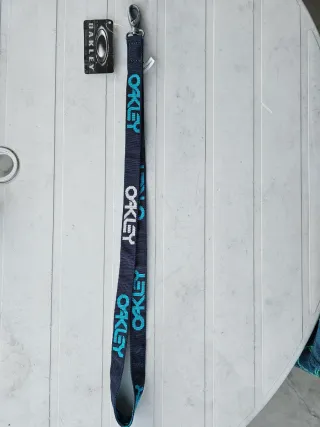 Chaveiro Oakley Factory Lanyard Navy/Blue Original