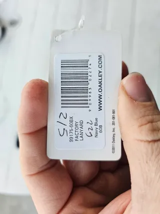 Chaveiro Oakley Factory Lanyard Navy/Blue Original