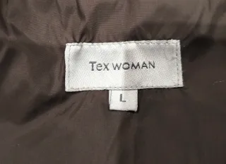 Abrigo acolchado marrón mujer