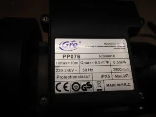 Depuradora Piscina GRE Blanca y Negra