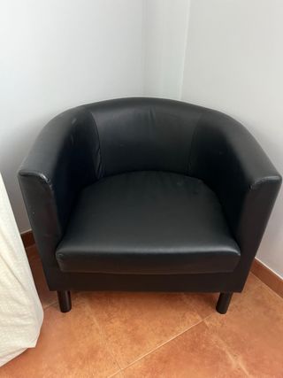Sillón Ikea tapizado piel sintética