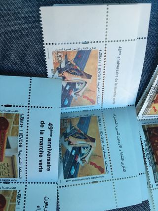 Sellos Marruecos 49 años Marcha Verde