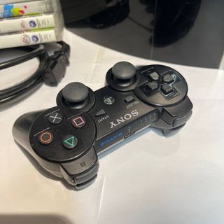 Lote PS3 + 3 juegos, mando y cascos