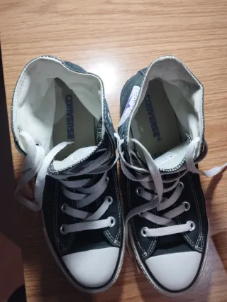 Zapatillas Converse Mujer T-38 Altas Negras