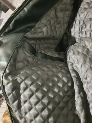 Chaqueta de cuero negra Talla S