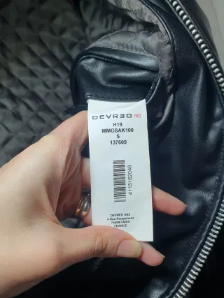 Chaqueta de cuero negra Talla S