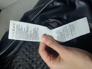 Chaqueta de cuero negra Talla S