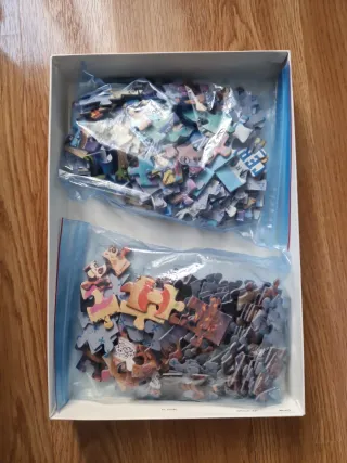 Caja 2 Puzzles Pixar Monsters U. y Coco