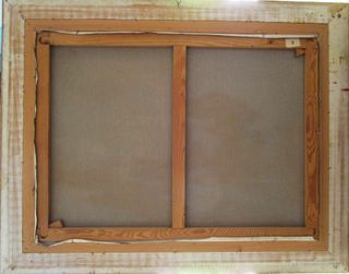 Gran cuadro al óleo firmado ILEGIBLE.