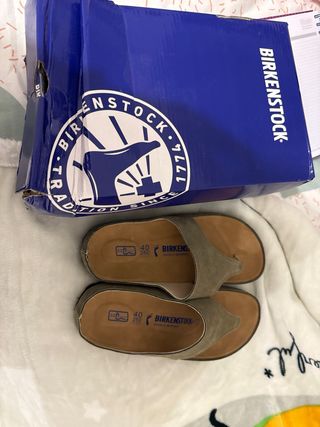 Sandalias Birkenstock Gizeh Talla 40 Gris