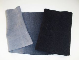 Scaldacollo in lana nero e grigio