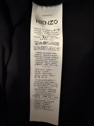 Camiseta Kenzo Negra con Tigre