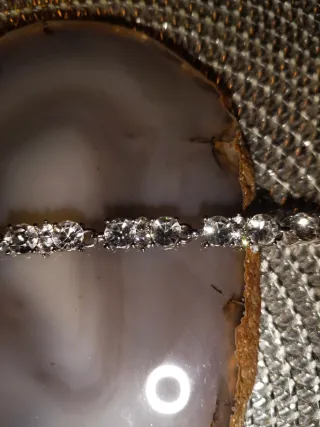 Pulsera de bisutería con circonitas