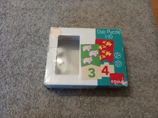 Puzzle de madera números 1-10 animales