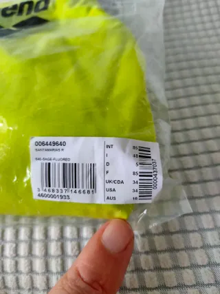 Bañador Arena Hombre Amarillo. Talla F 85 USA-UK 3