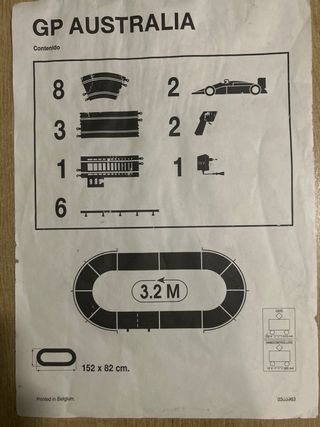 Circuito Scalextric GP Australia Tyco