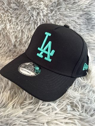 Gorra New Era 9Forty Dodgers LA Negra Turquesa