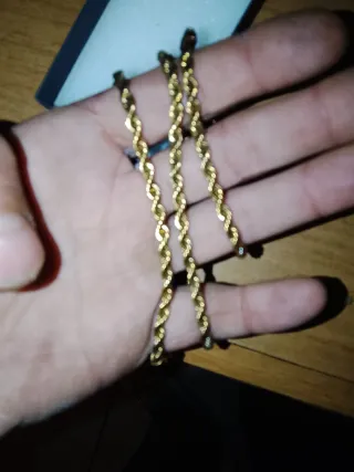 Collana placcata oro 18kt 60cm lunghezza