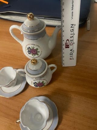 Mini set da tè decorato