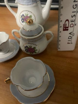 Mini set da tè decorato