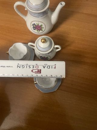 Mini set da tè decorato