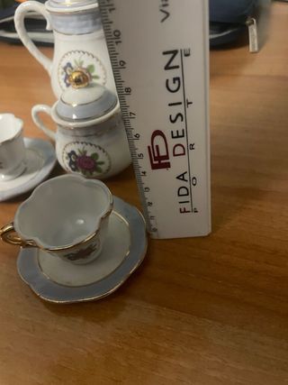 Mini set da tè decorato