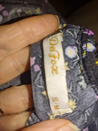 Vestido largo floral negro