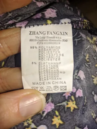 Vestido largo floral negro