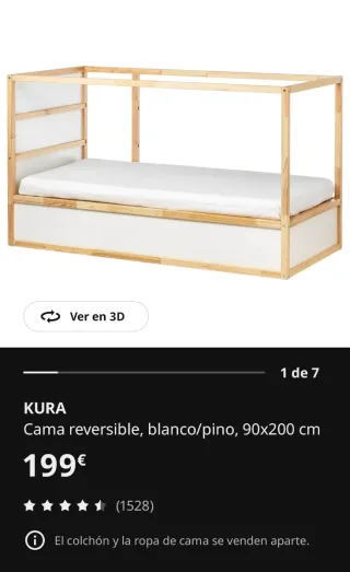 Cama infantil IKEA Prácticamente sin uso