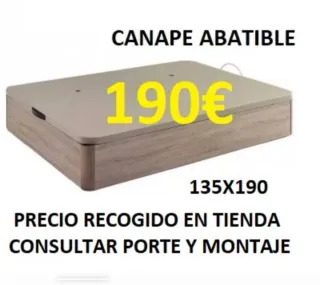 Canapé abatible 135x190