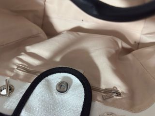 Borsa tote Chanel bianca e nera