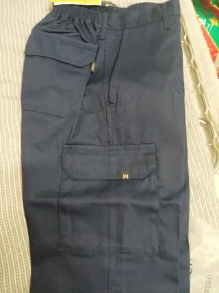2 Pantalón de trabajo monza de color azul oscuro