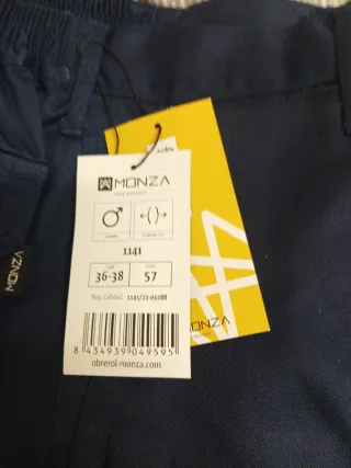 2 Pantalón de trabajo monza de color azul oscuro