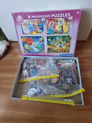 4 Puzzles Disney Princesas Clementoni