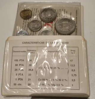 Pruebas Numismáticas Fábrica Nacional de Moneda M
