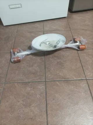 Lámpara de techo madera y metal