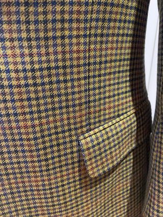 Americana cuadros marrón y verde