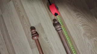 Barras de cortina de madera